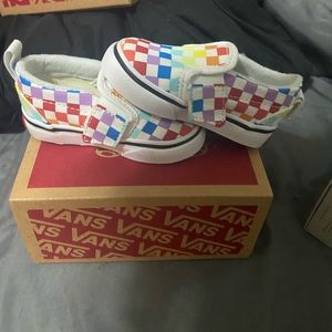 Toddler Colorful Checkerboard Vans